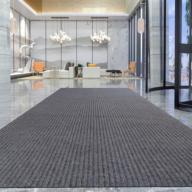 Homily 업소용 미끄럼방지 러그 대형 실내 카페트 바닥매트 잘라쓰는 현관매트, 1개, 그레이