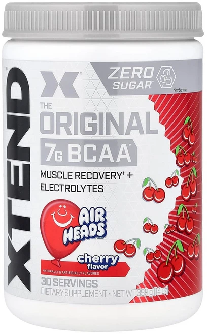 엑스텐드 오리지널 근육 + 전해질 에어 헤드 체리 399g(14oz), 1개, 399g - 쿠팡