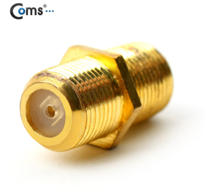 Coms [NA228] Coms 안테나 젠더(F/F) 연장/비대칭형/Gold타입, 본상품선택, 1개