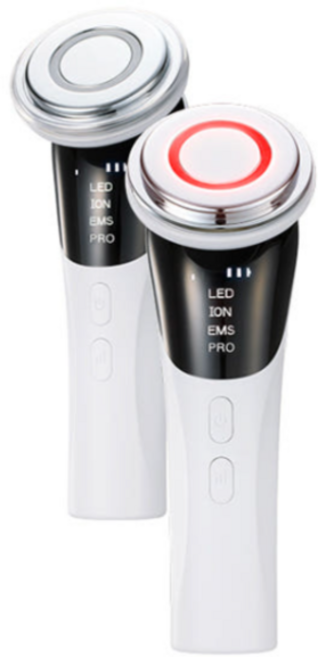 에스떼미알레 프리미엄 뷰티 디바이스 4가지모드 (갈바닉 LED EMS PRO마사지) 홈쇼핑방영, 화이트, VG-0618