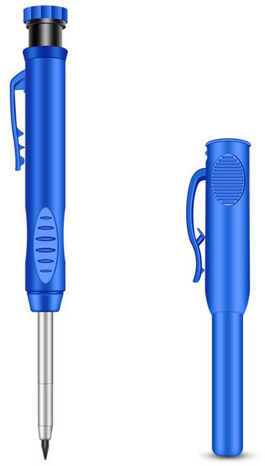 크래프션 목공 연필 마킹 펜, 블루A, 1개