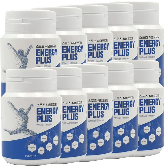 스포츠 식염포도당 에너지플러스(100정) 1개, 100정, 10개 - 쿠팡