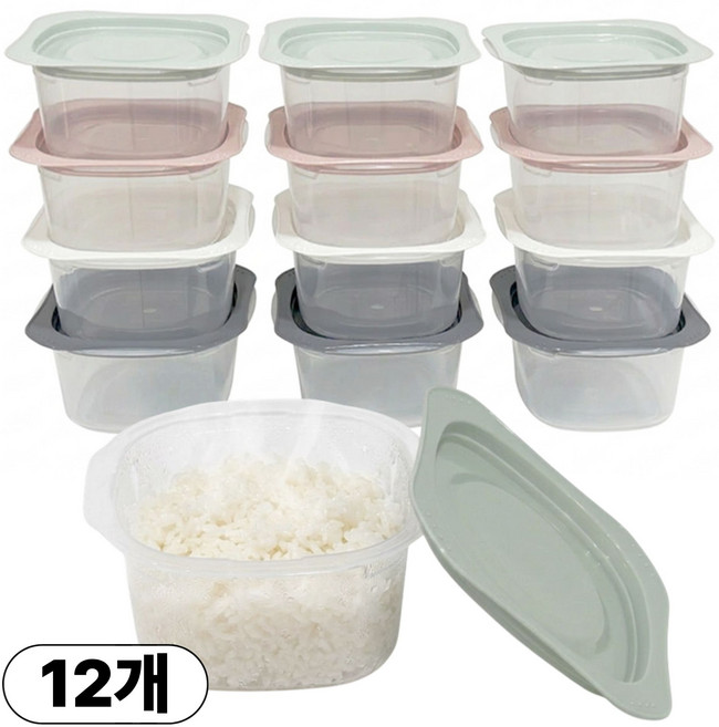 국산 전자레인지 냉동밥 보관용기, 300ml, 12개