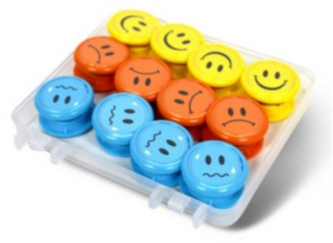 스마일메모홀더_MSMH-35mm_24개입, 혼합색상, 1세트