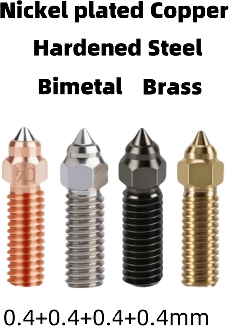 Ender-3 V3 KE 핫엔드 키트 Creality 프린터 세라믹 가열 블록 용 노즐 압출기 ° C, 01 Ender-3 V3 KE, 12 MIX-0.4-Nozzle