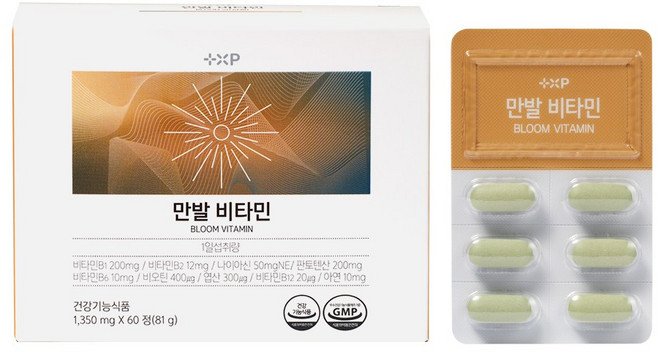탈모 모발튼튼 면역상승 만발비타민, 1개, 60정