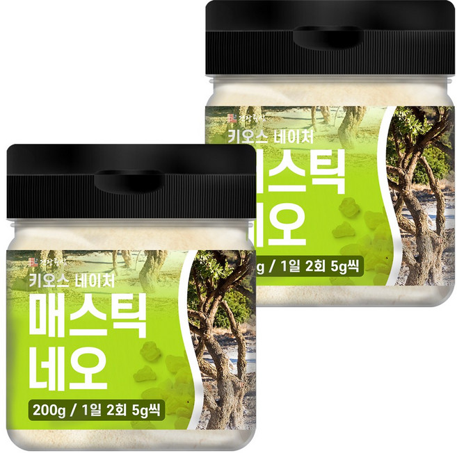 건강중심 키오스 매스틱 네오 분말, 2개, 200g