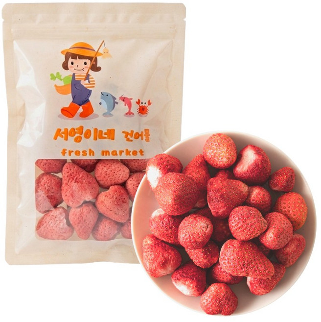 서건푸드 동결건조 딸기, 1개, 동결딸기 120g