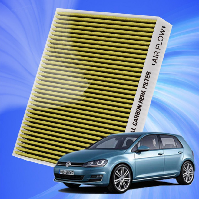 폭스바겐 골프 5 6 7 8 세대 전차종 자동차 에어컨 히터 필터 초미세먼지 차단 활성탄 필터, 1개, 골프 7세대 (13~20)-A26