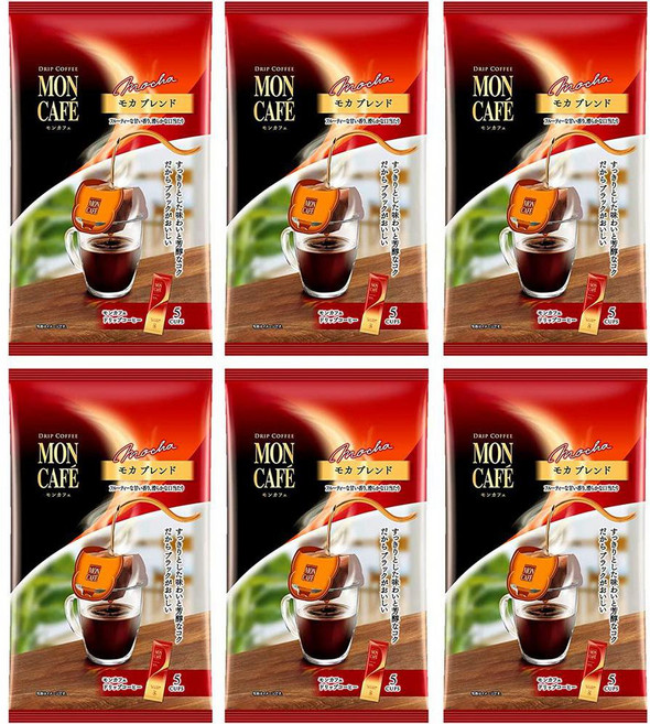 mon cafe 일본직구 몽카페 드립 커피 모카 블렌드 (8g x 5P) 6박스