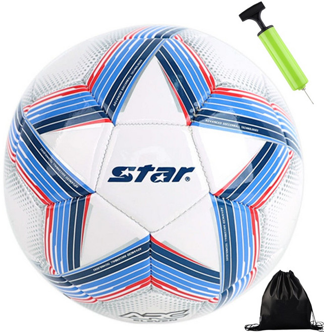 스타 축구공 아크일레븐 8715 학교 스포츠클럽 고탄력EVA, 1개, SBB8715 투센볼펌프 볼가방