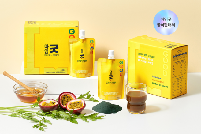 아임굿 스피루리나 식물성 단백질 에너지 건강 과채음료 컨디션 피로회복 활력충전, 14개입, 70ml