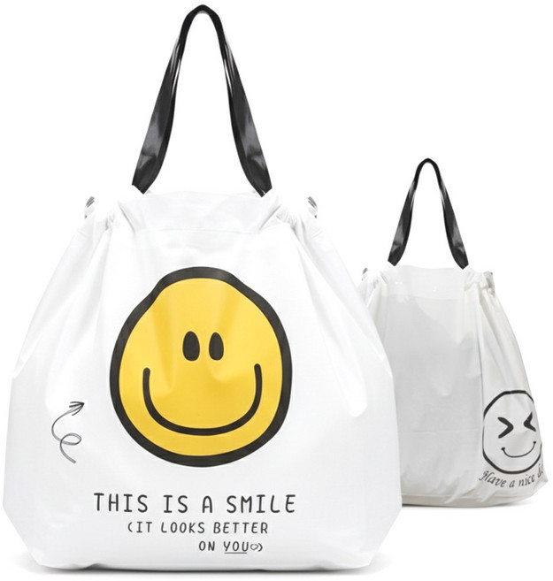 그니주니 복조리 선물 포장봉투 쇼핑백, 50개, 옐로우스마일