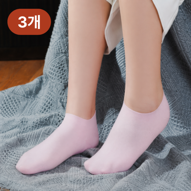 뤼민 실리콘 풋패드 각질 발꿈치 보습 양말, 100g, 1개, 3개입