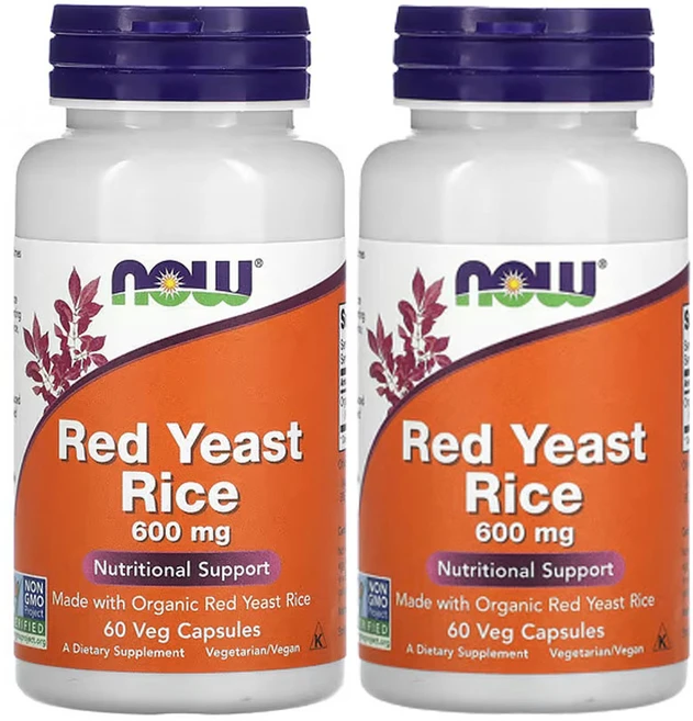 나우푸드 쌀 홍국 600mg 베지 캡슐 60정, 2개 - 쿠팡