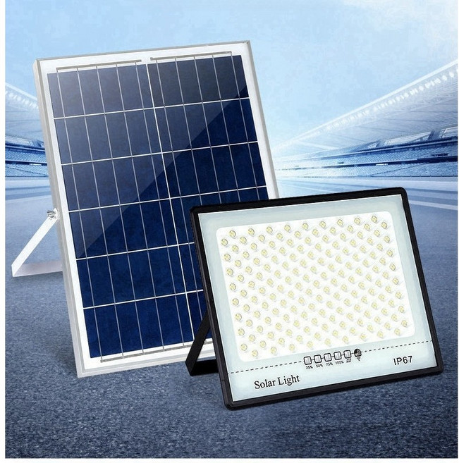 JIUMAI LIFE 태양광 가로등 야외정원등 가정용태양광투광등 방수야외현관등 센서등 정원, 백광