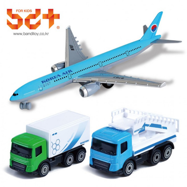 반디 에어포트 3종 세트 1개 비행기 여객기 공항 자동차 장난감 놀이 모형 크리스마스 선물, 상세페이지 참조