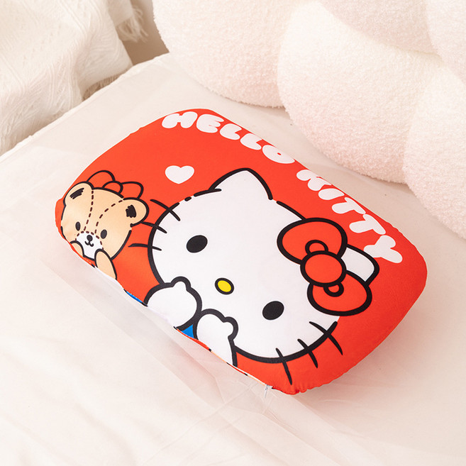 휴대용 베개 메모리폼 엎드려 자는 베개, 1개, Hello Kitty