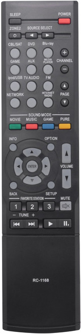 Denon RC-1189 RC-1196 RC-1193 RC-1192 AVR-S700W AV 수신기의 교체 원격 제어, 검은색, 1개