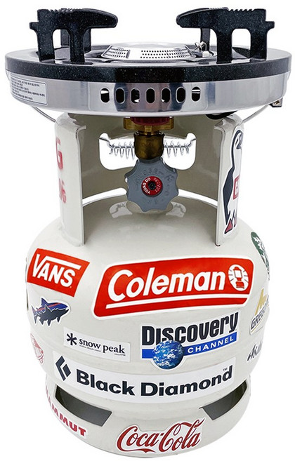 LPG 가스통 3kg + 동성 해바라기버너 세트, 1) 3kg가스통+스텐레스버너+캠핑스티커, 1개