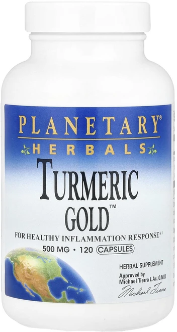 Planetary Herbals Turmeric Gold™ 500mg 캡슐 120정, PlanetaryHerbalsTurmericGold50, 1개 - 쿠팡