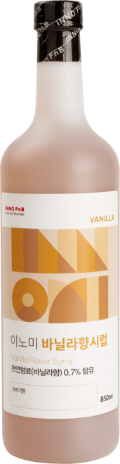 이노라이즈 이노미 바닐라 시럽, 1개, 850ml