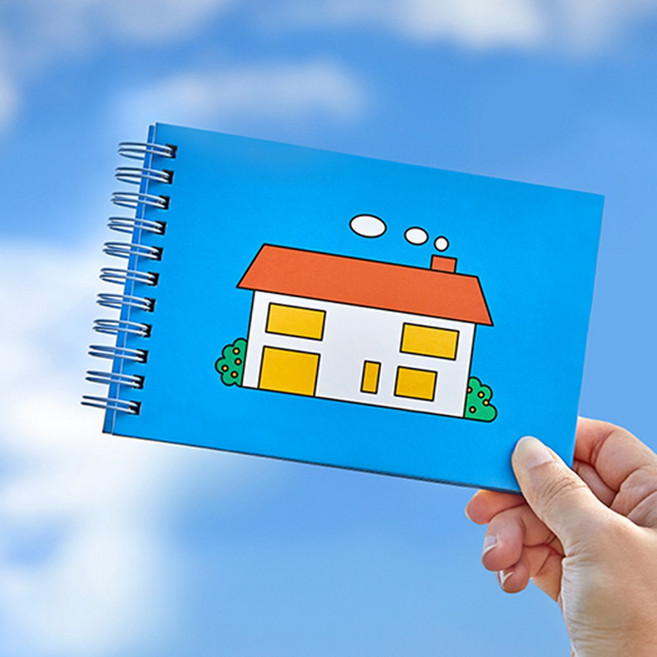 만년형 먼슬리 플래너 학생 스프링 와이드 수첩 (월간 라인노트), 하우스