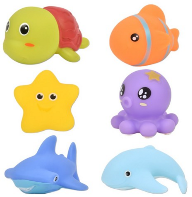오즈토이 러버 목욕놀이 인형 6종, 6종 바다, 5세트