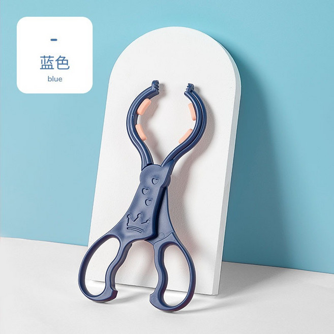 奶瓶晾乾架 - 可拆裝奶瓶架 附奶瓶刷 奶瓶夾 -, 可拆卸奶瓶夾:藍色