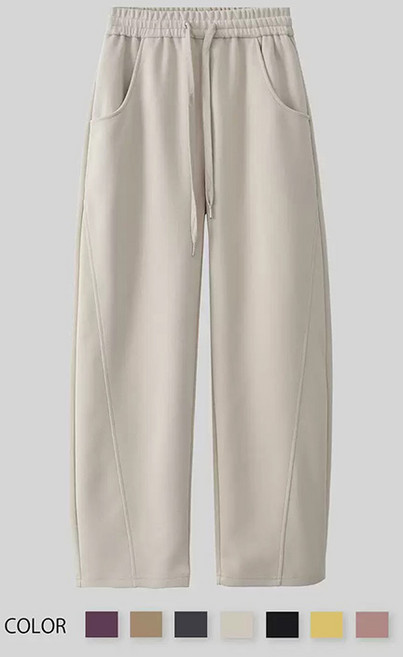 SELEAD 여성배기팬츠 면바지 통바지 트레이닝 팬츠 여성 일자핏 팬츠