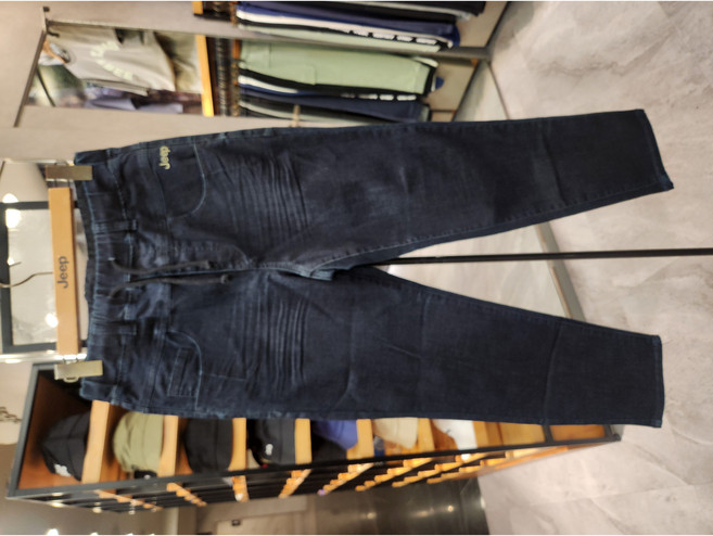 지프 동아쇼핑 생지 데님 밴딩 팬츠 배기바지 JM1DPM703