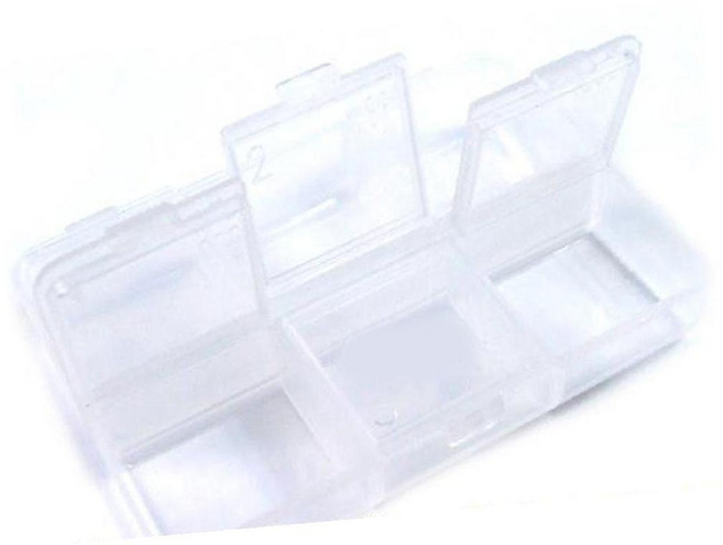 사각 소분형 6칸 약보관함 알약보관함 구급함 약상자, 1개