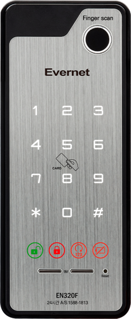 에버넷 EN320F 지문 보조키 도어락 카드키, 고객직접설치
