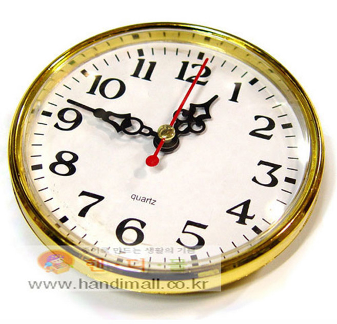 시계부속모음 알시계(소 대)원형시계 시계알 시계만들기재료, 로마-소(금색)