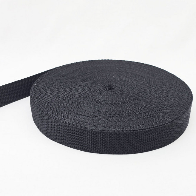 이중직 웨이빙끈 18M(20마), 1개, 검정 25mm