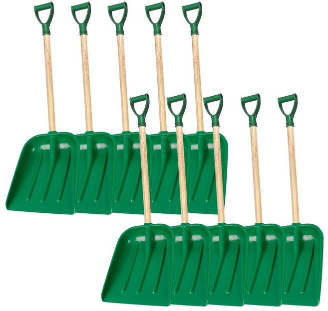 클래식 눈삽 10개 제설 용품 폭설 작업 도구 넉가래 P삽