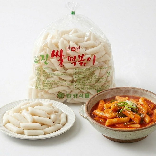 한양식품 쌀떡볶이(쌀중) 1.5kg 쌀떡볶이떡 쌀떡, 1개