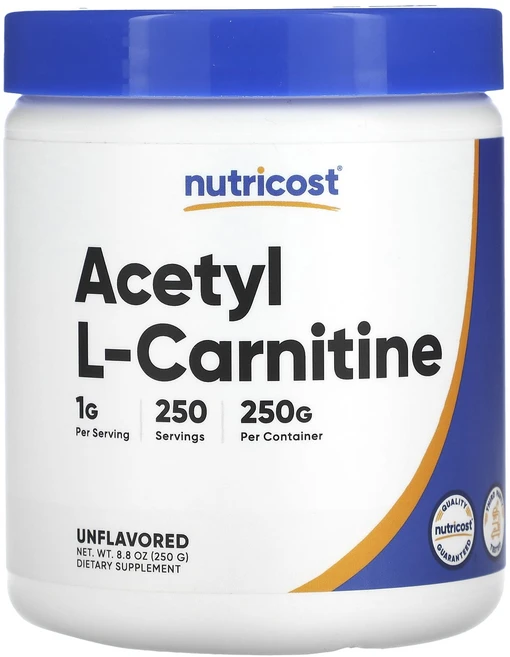Nutricost 아세틸 L-카르니틴 무맛 250g(8.8oz), Nutricost아세틸L카르니틴무맛250g88oz, 250g, 1개 - 쿠팡