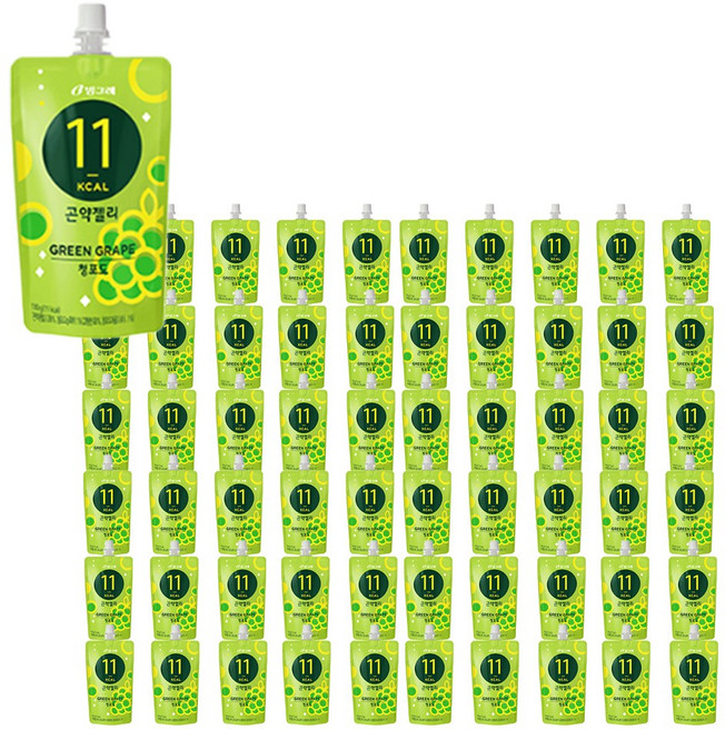 빙그레 곤약젤리 청포도, 130g, 60개