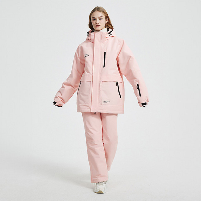코우비기션 남자 여성 스키복 세트 스노우보드복 자켓 바지