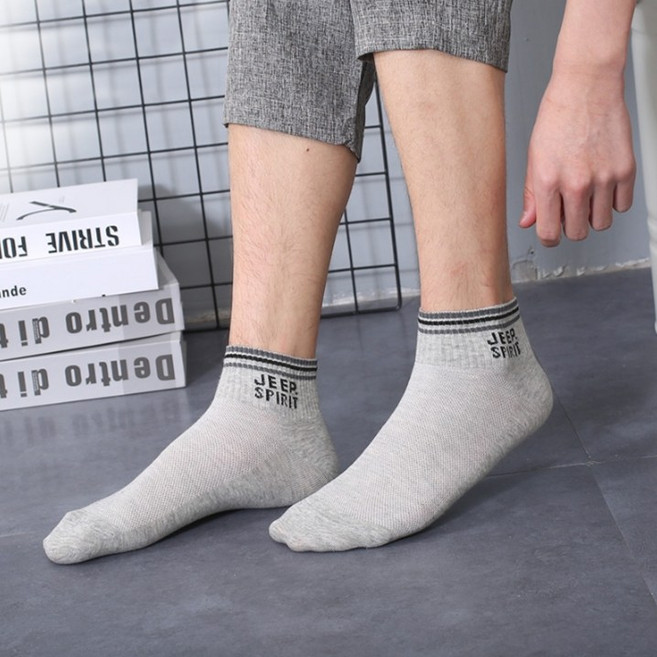 지프스피릿 프리미엄 컴포트 메쉬 남성 발목 양말 5켤레