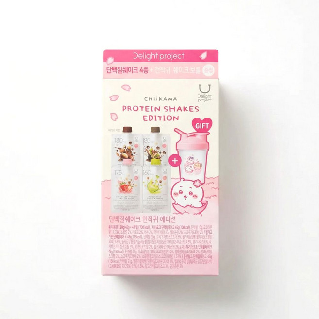 딜라이트 프로젝트 단백질쉐이크 +쉐이크보틀 증정, 4개, 45g