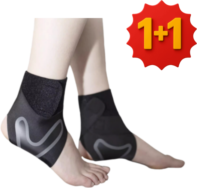 티르엔느 고탄력 발목 보호대 얇은 아대 2개, 1세트
