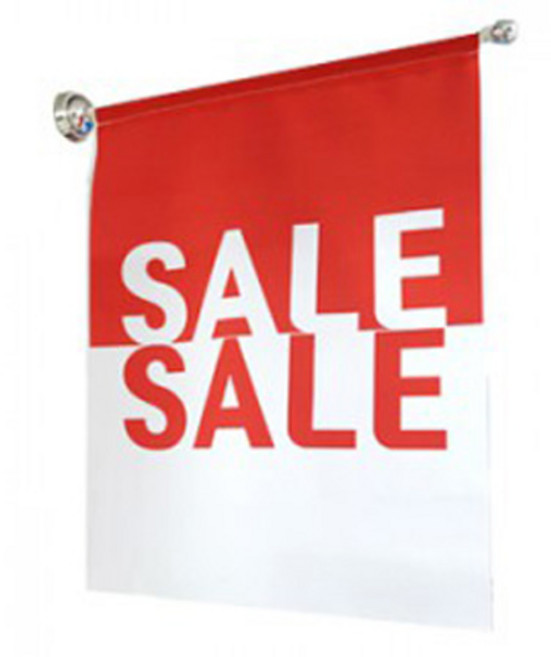 투컬러세일 깃발 POP (SALE) / 현수막 배너 유리부착 광고, 1개