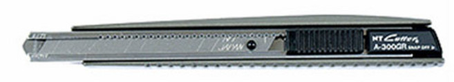 NT커터 커터칼 컷터칼 작업용 알루미늄 다목적 재단칼 9mm, A-300GRP, 2개