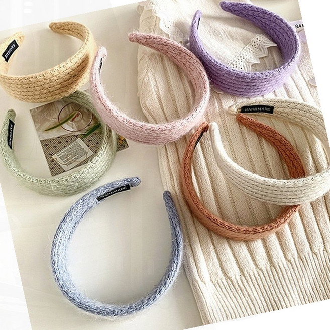 헤어밴드 앙고라 니트 겨울 머리띠