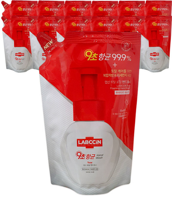 애경 랩신V3 토탈 포밍 핸드워시 리필, 200ml, 13개
