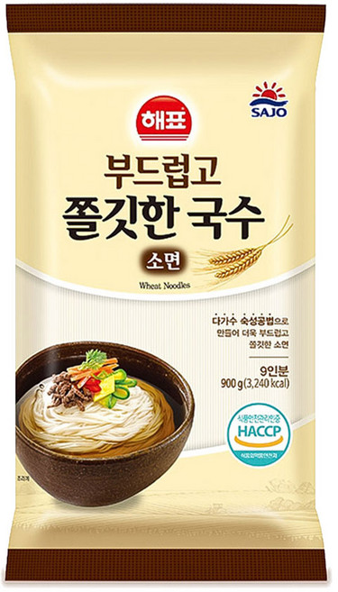 해표 부드럽고 쫄깃한 국수, 900g, 1개