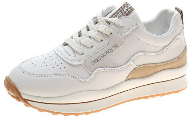 Sunsdew 여성 통굽 스니커즈 스니커즈 에어 런닝화