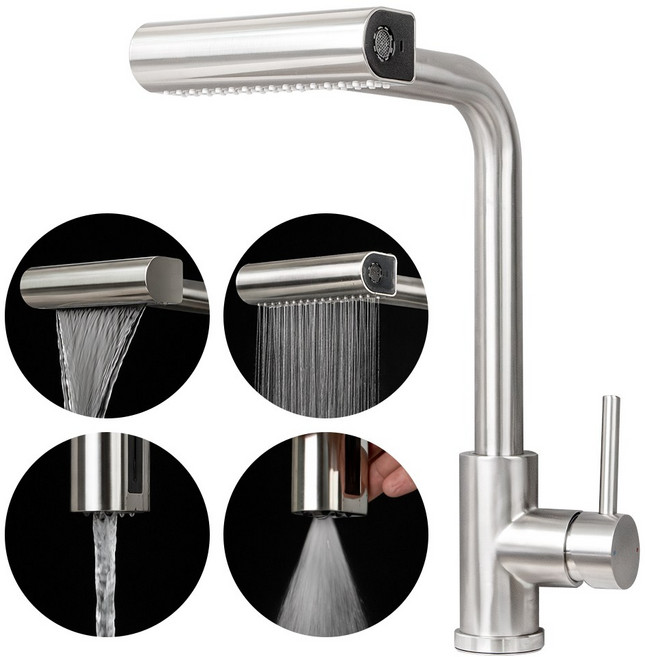 비욘드퍼니싱 4way 폭포 싱크대 수전, 1개